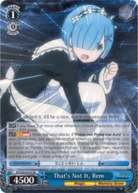 That's Not It, Rem