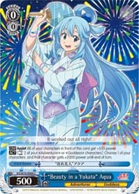 "Beauty in a Yukata" Aqua