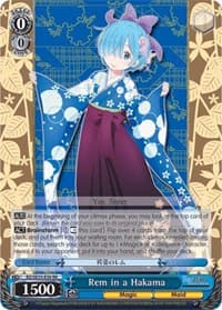 Rem in a Hakama (Parallel Foil)