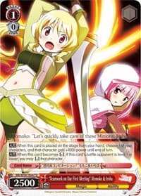 "Teamwork on Our First Meeting" Momoko & Iroha