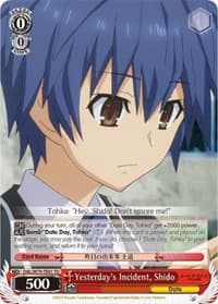 Yesterday's Incident, Shido