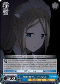 Reminder, Herthaka