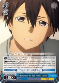 Return to the Real World, Kazuto