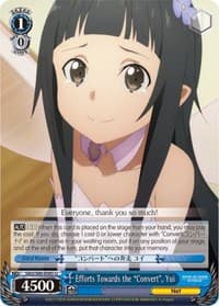 Efforts Towards the "Convert", Yui