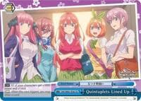 Quintuplets Lined Up (Blue)