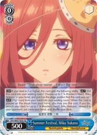 Summer Festival, Miku Nakano