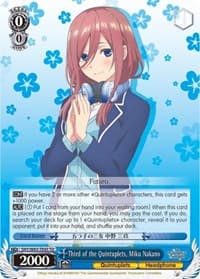 Third of the Quintuplets, Miku Nakano