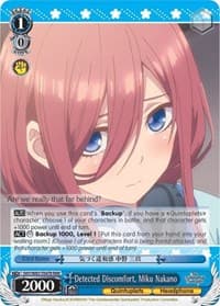 Detected Discomfort, Miku Nakano (RRR)
