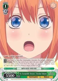 An Acceptable Answer, Yotsuba Nakano