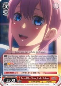 As an Elder Sister, Ichika Nakano