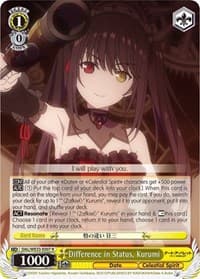 Difference in Status, Kurumi (Parallel Foil)