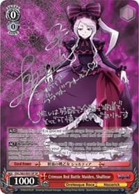 Crimson Red Battle Maiden, Shalltear (SP) (Silver Signature)