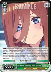 Intensive Training, Miku Nakano