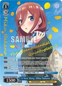 A New Story, Miku Nakano (Foil)