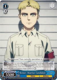 Reiner: Warrior Candidate