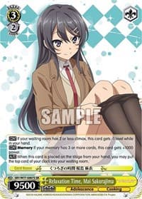 Relaxation Time, Mai Sakurajima (SR)