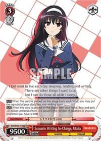 Scenario Writing In-Charge, Utaha (SR)