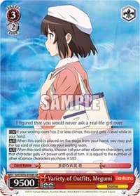 Variety of Outfits, Megumi (SR)