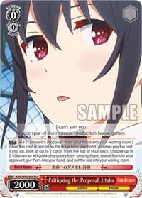 Critiquing the Proposal, Utaha
