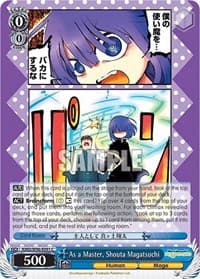 As a Master, Shouta Magatsuchi