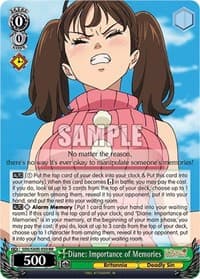Diane: Importance of Memories
