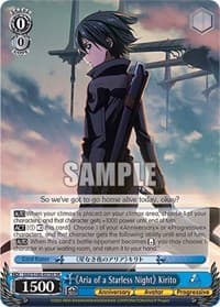 "Aria of a Starless Night" Kirito (SR)