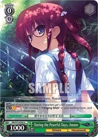 During the Peaceful Days, Amane
