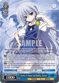 Genius in Name and Reality, Kazuki (SR)