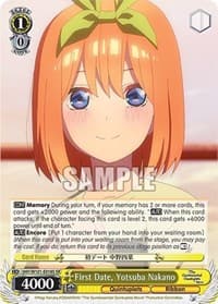 First Date, Yotusba Nakano (SR)