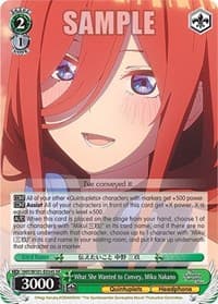 What She Wanted to Convey, Miku Nakano (SR)