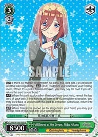 Fulfillment of Her Dream, Miku Nakano