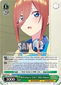 Believing in "Like", Miku Nakano