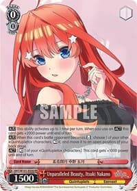 Unparalleled Beauty, Itsuki Nakano