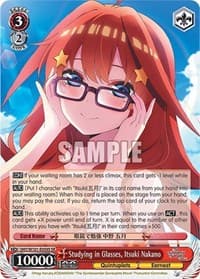 Studying in Glasses, Itsuki Nakano (SR)