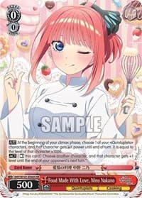 Food Made With Love, Nino Nakano (SR)