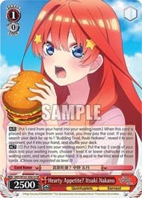 Hearty Appetite? Itsuki Nakano (SR)