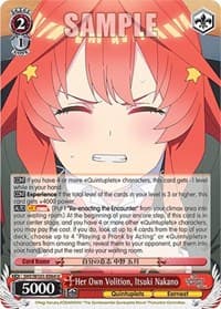 Her Own Volition, Itsuki Nakano