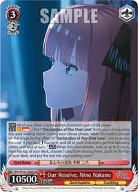 Our Resolve, Nino Nakano (SR)