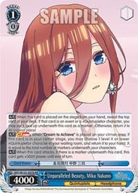 Unparalleled Beauty, Miku Nakano