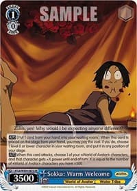 Sokka: Warm Welcome (SR)