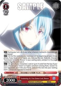 Awakening of a True Demon Lord, Rimuru (SR)