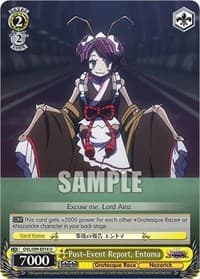 Post-Event Report, Entoma