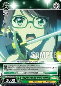 Her Own Words, Junna Hoshimi (SR)