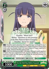 For the Field Trip, Mahiru Tsuyuzaki