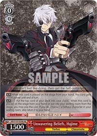 Unwavering Beliefs, Hajime