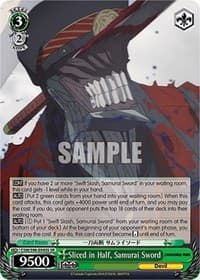 Sliced in Half, Samurai Sword (SR)
