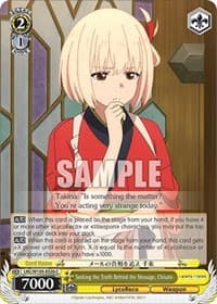 Seeking the Truth Behind the Message, Chisato