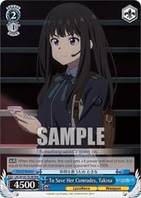 To Save Her Comrades, Takina (RRR)