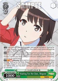 Waiting For Her Date, Megumi