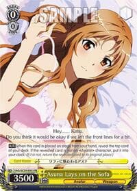 Asuna Lays on the Sofa